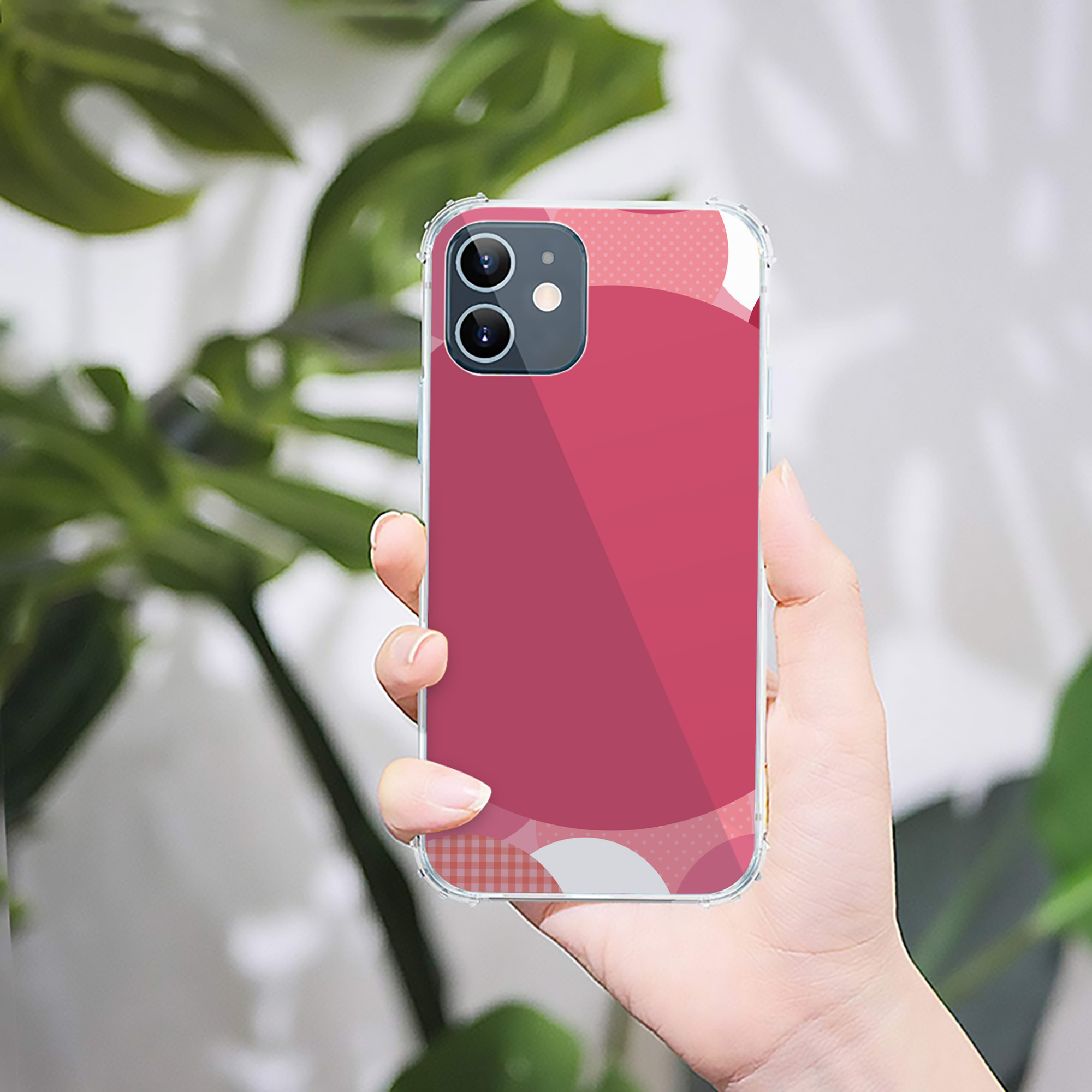 （画像用） Hello Kitty ハローキティ 【iPhone 12シリーズ対応】透明スマホケース（クリアソフトケース）
